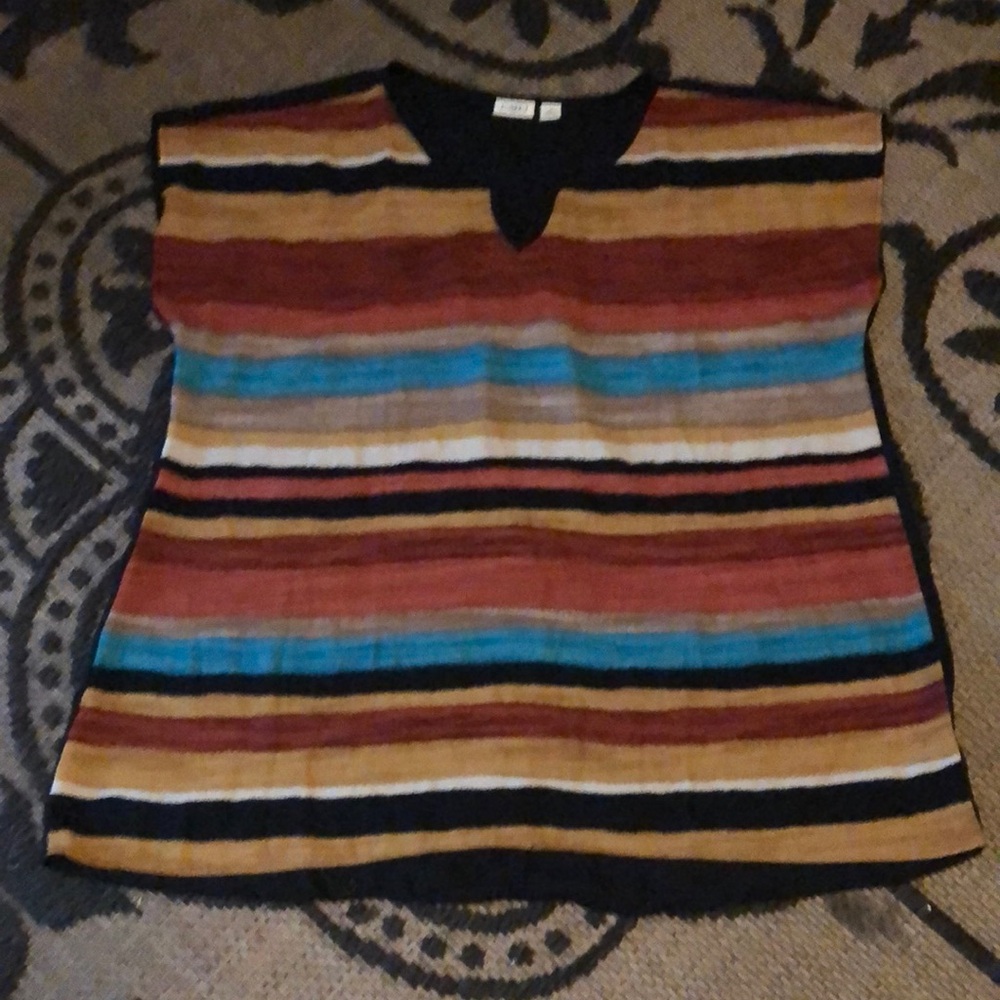 Colorful Striped Sleeveless Top